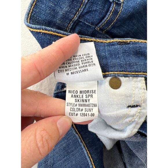 Hudson Jeans Nico Mid Rise Womens 28 Super Skinny Leg - Picture 7 of 9